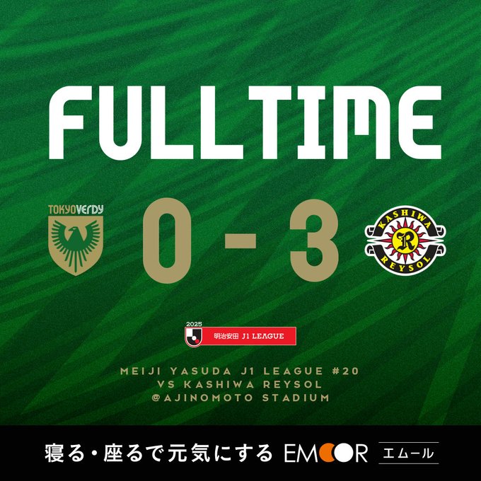 【Result】2025第20節vs柏レイソル（H）